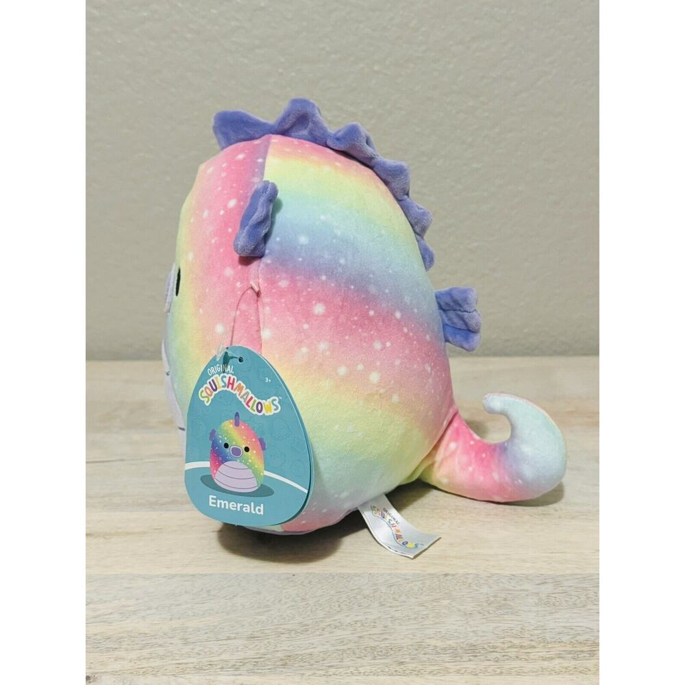 NWT Original Squishmallow 8” Emerald The Sea Horse Plush Stuffed Animal Kellytoy - Picture 3 of 5